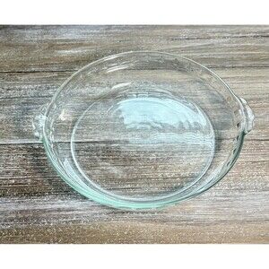 Vintage Pyrex Glass Fluted Pie Plate Dish #229 Deep Dish 9.5 Round USA